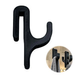 porte serviettes mural cactus noir clips moderne salle bain ABS