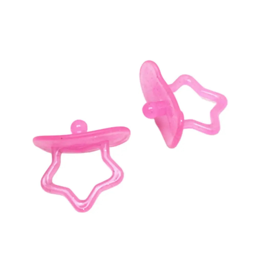accessoires poupée sucettes miniatures plastique diy rose étoile croissant moderne imitations 14ans+