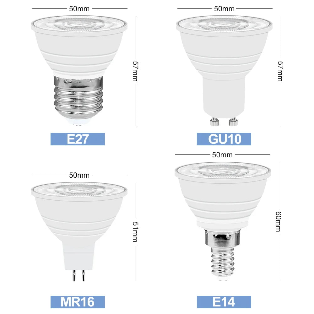 ampoule led e27 gu10 e14 mr16 rgbw blanc transparent moderne télécommande 24touches 20000h