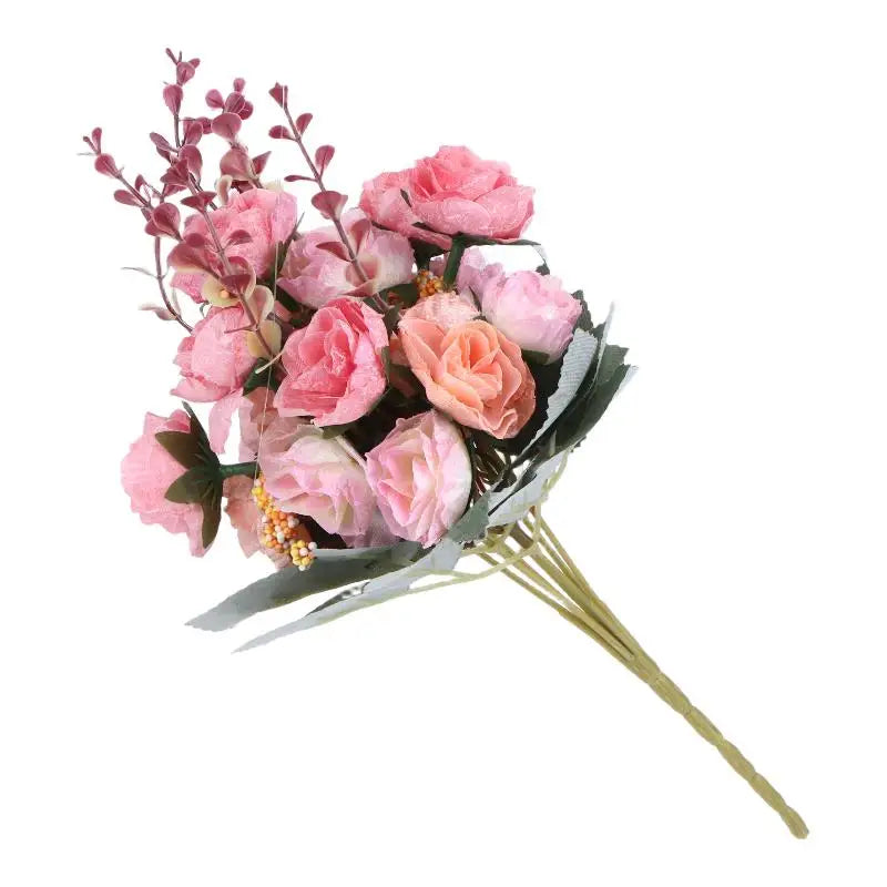 décoration intérieure bouquet artificiel rose violet rouge moderne élégant maison fête diplômes