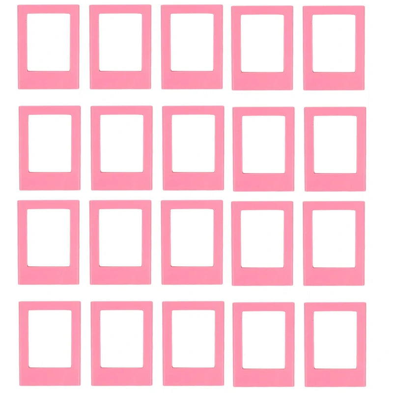 cadres photo aimants couleurs violet rose bleu moderne minimaliste cartes postales