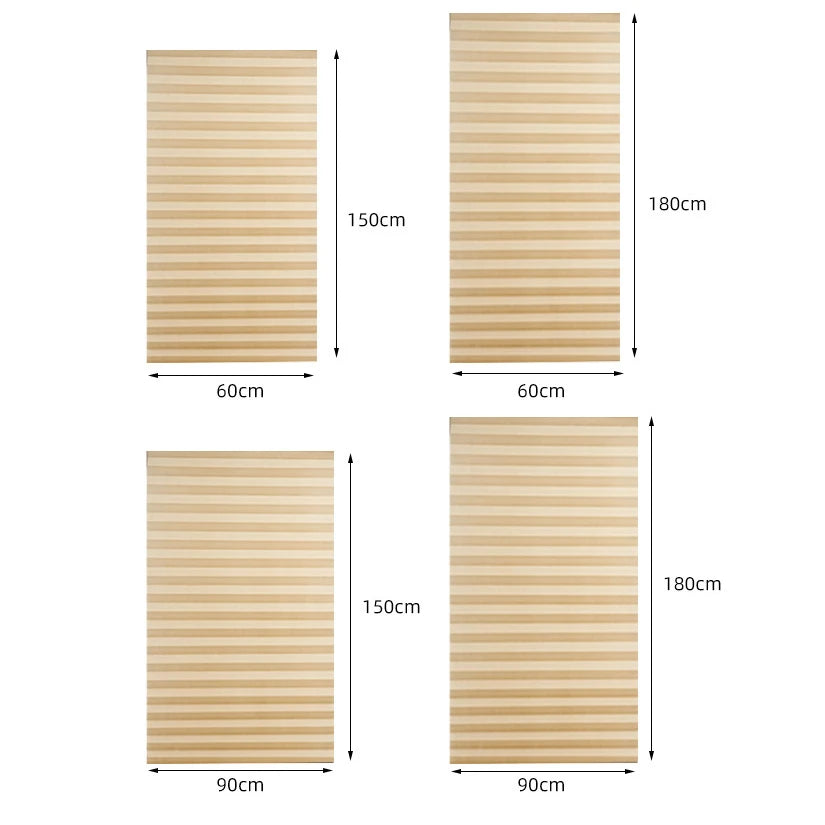 rideaux plissés adhésifs noir beige rayures horizontales moderne 60x150cm 60x180cm 90x150cm 90x180cm