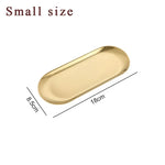 assiettes ovales or argent plates rangement cosmétiques outils nail art moderne élégants