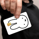 autocollants protection cartes credit transport commun dessin animal mignon points etoiles blanc noir adhésifs