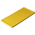 tapis drainage antidérapant pvc noir jaune points alvéoles moderne barista