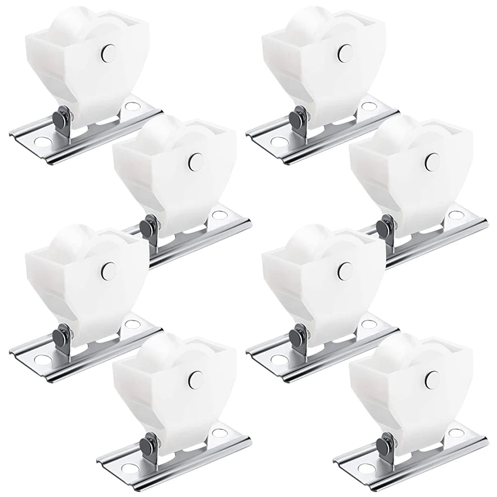 pulley rideau blanc moderne vis fixation accessoire store glissière