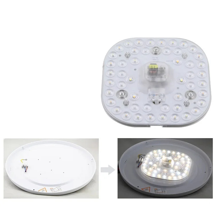 plaque led moderne 18w 24w 36w blanc mat diodes clips sécurité certifications multiples
