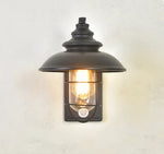 lampe murale industrielle noir mat led éclairage maison sensibilité mouvement ip44