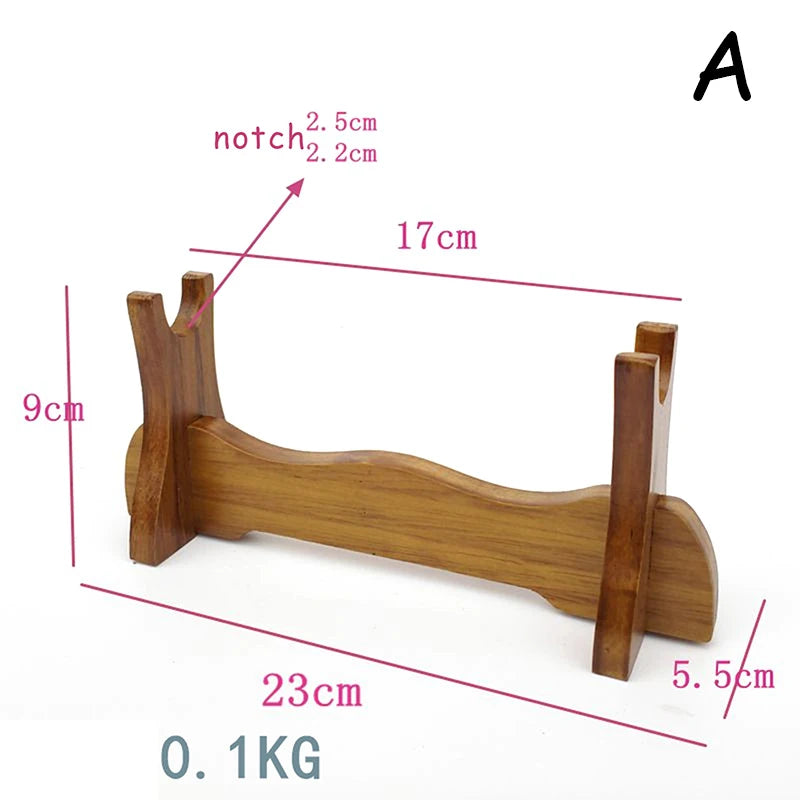 support trompette bois massif marron clair classique réutilisable fixeoutil