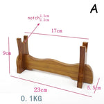 support trompette bois massif marron clair classique réutilisable fixeoutil