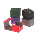 boîtes rangement pliantes simili cuir rouge verte violette grise noire moderne