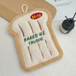 serviettes bain forme pain motifs pizza glace croissant absorbantes lavables enfants