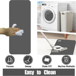 tapis imperméable rapide séchage moderne deux bols animaux compagnie chien endormi noir respectueux environnement