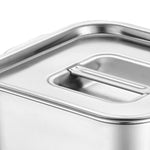 boîte rangement acier inoxydable 18cm poignée moderne épices condiments stockage cuisine