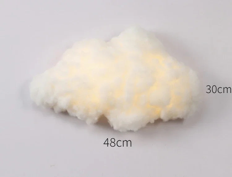 lampe nuage blanc moelleuse éclairage murale moderne enfilade enfant chambre led fixée mur