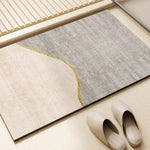 tapis sol salle bain diatomée beige absorbant moderne antidérapant séchage rapide intérieur