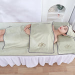 serviette massage velours doux gris beige vert bleu moderne absorbante microfibre lavable machine set