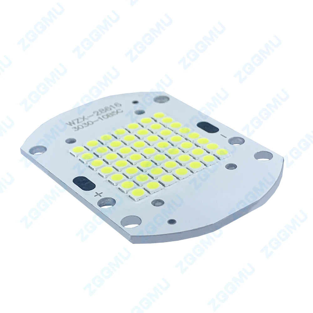 panneau led intégré 50w blanc 50 diodes smd aluminium moderne 3000k 6000k