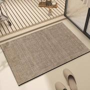 tapis absorbant diatomées pvc antidérapant moderne gris beige noir minimaliste