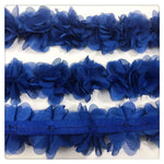 tissu dentelle fleurs ruban décor festif opac opaque organza écolo soluble gros
