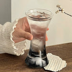 verre boisson moderne 150ml transparent effet ombré gris minimaliste occasion noël valentin mariage