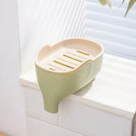 support savon moderne antidérapant plastique vert violet bleu gris plat lisse auto drainant salle