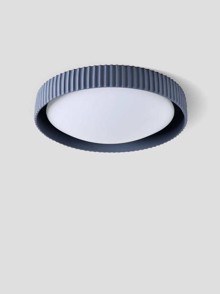 lampe chambre coucher moderne bleu beige rayures verticales éclairage quotidien montée surface led 90