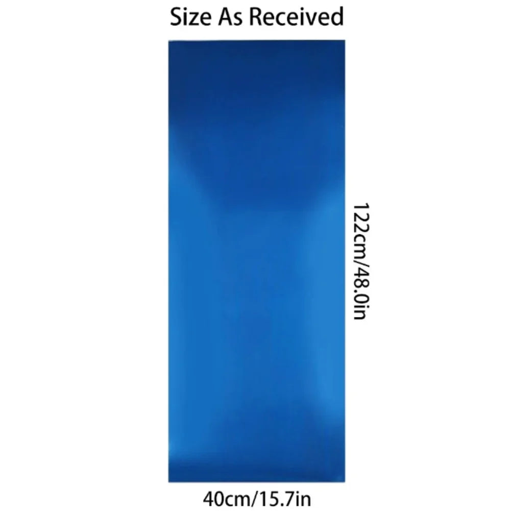 miroir mural adhésif blanc moderne 40x122cm amovible décoration intérieure salon bain