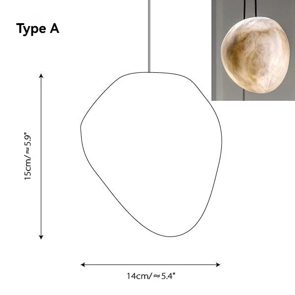 lampe suspendue moderne marbrée blanc beige chaînes métalliques salon chambre lumière trắng đèn trang