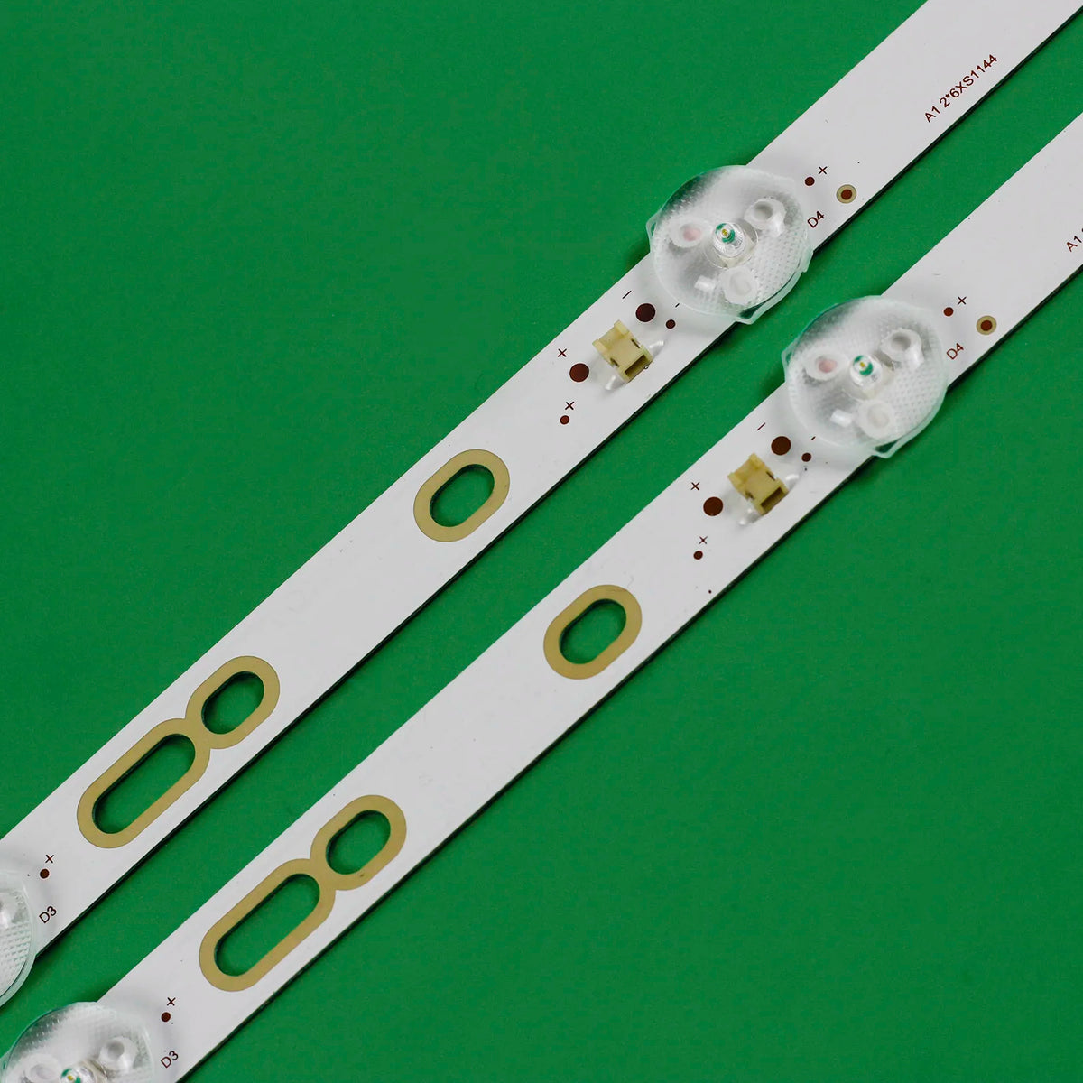 bande lumineuse led blanc moderne connecteurs câbles boutons 6v 6led 572mm