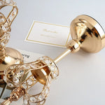décoration maison bougeoirs couronne or cristaux métal transparent royal glamour