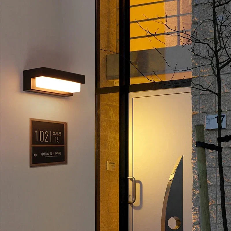 applique murale led solaire noire moderne ip65 abs 32cm couleurs lumière