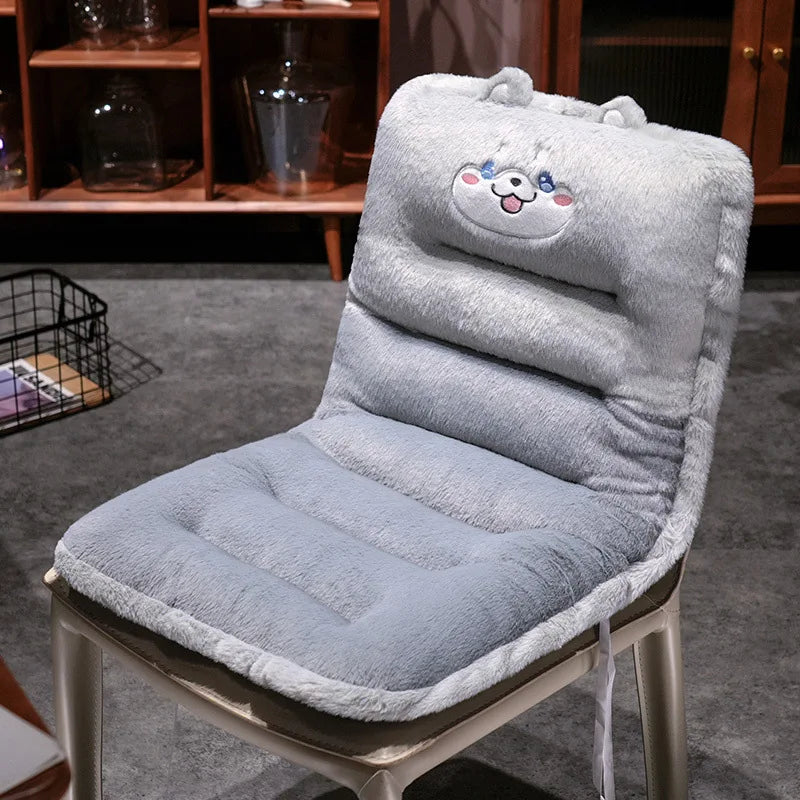 coussin chaise mousse mémoire forme peluche panda confortable anti décubitus animé doux vert marron