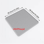 tapis protection silicone moderne gris perforations antidérapant cuisine vaisselle fond évier résistance chaleur
