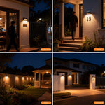 lampe solaire murale noire ip65 led moderne clips fixations 2492000lm