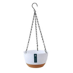 pots suspendus modernes plastique noir vert beige bleu unis opaques crochet