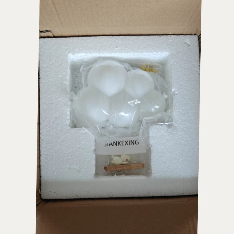 lampe murale nuage animaux blanc moderne enfant figurines souris singe lapin led