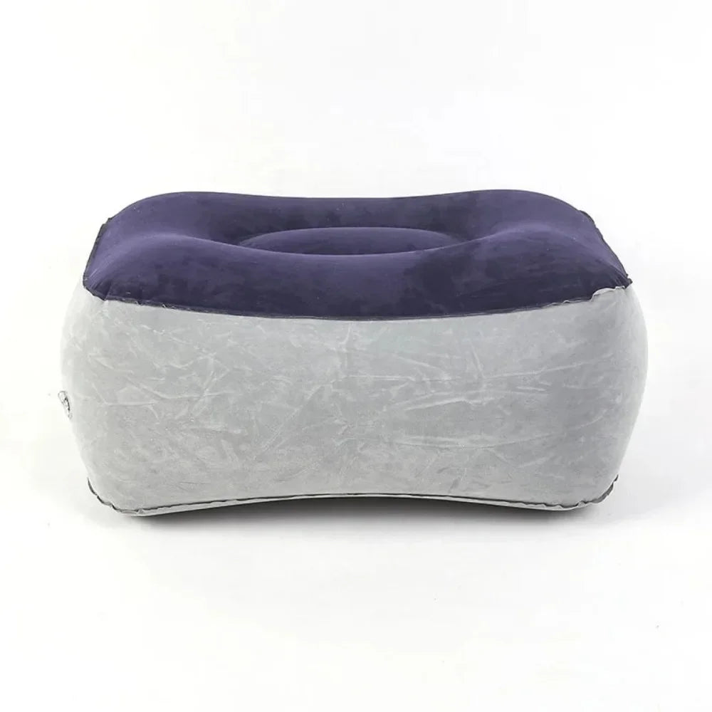 coussin d'appoint velours violet gris confortable moderne gonflable pvc
