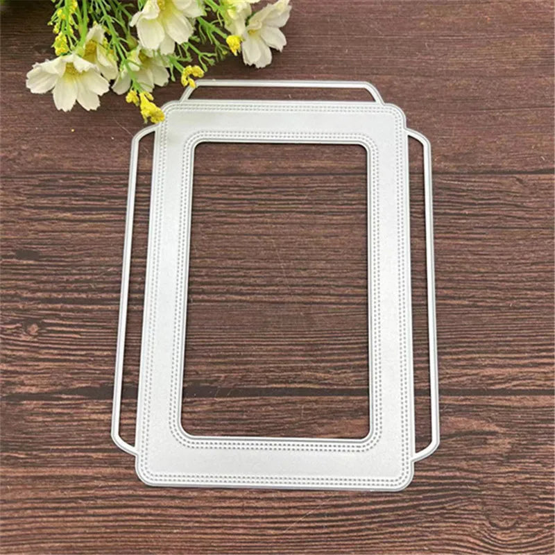 masques faciaux modernes bordure ornée points vert blanc bricolage scrapbooking