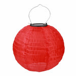 lanterne solaire led ip55 20cm papier plissé opaque traditionnelle anniversaire mariage noël fêtes extérieures