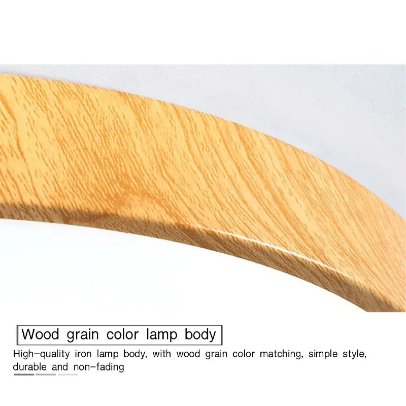 lampe led grain bois minimaliste moderne chambre blanc bois naturel