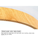 lampe led grain bois minimaliste moderne chambre blanc bois naturel