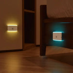 lampe murale led rectangle blanc moderne aimant intégrée détecteur mouvement éclairage intensité variable sans