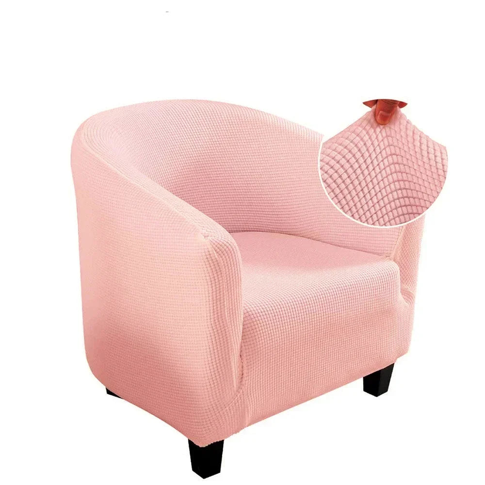 housse fauteuil moderne carreaux gris blanc élastique décorative salon salon maison intérieur