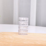 boîte rangement pot crème transparent moderne sans fixation 5g 18mm 31mm