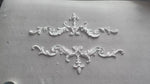 corniche d'angle ornements floraux blanc classique adhésif décoration muraleintage fixations plastique