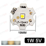 ampoules led 5v 12v 24v blanc chaud plaque 19mm diode carré moderne fixations vis