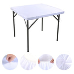 couvre table carré élastique noir rouge vert bleu rose violet blanc uni moderne festif