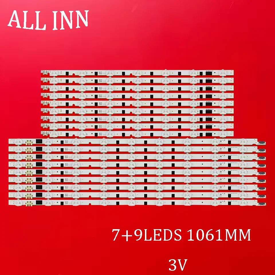 ruban led transparent moderne 1061mm 18 pièces diodes 3v