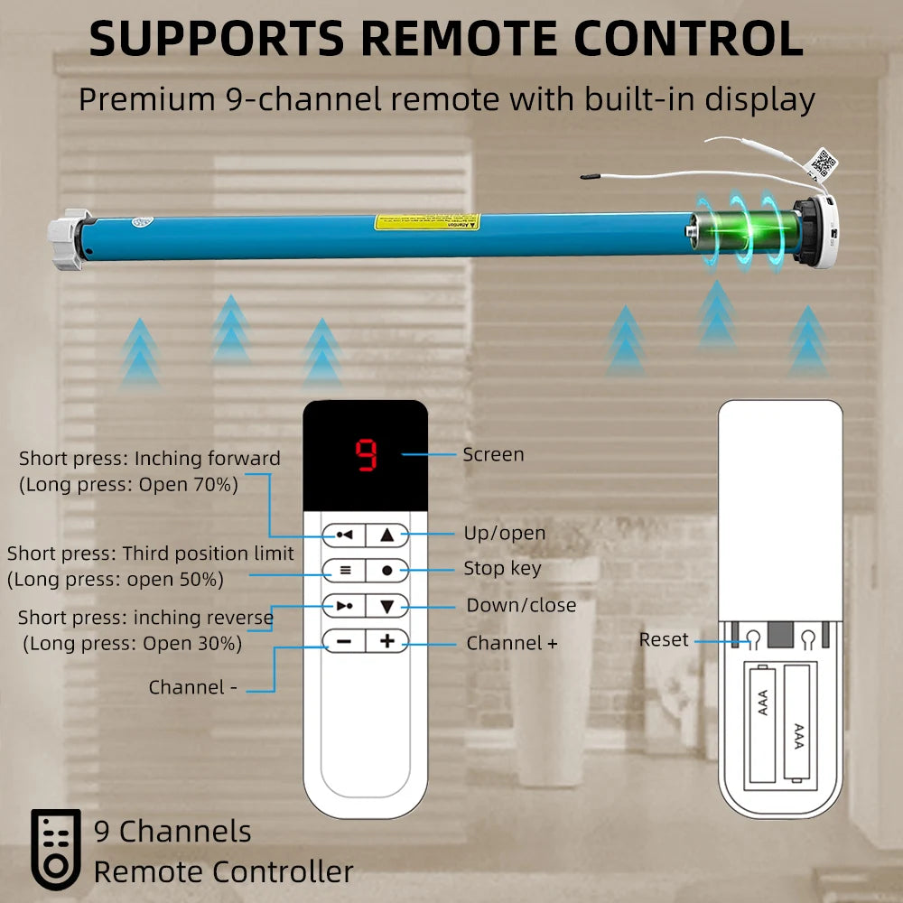 moteur store roulant électrique intelligent batterie 3200mAh bluetooth homekit google